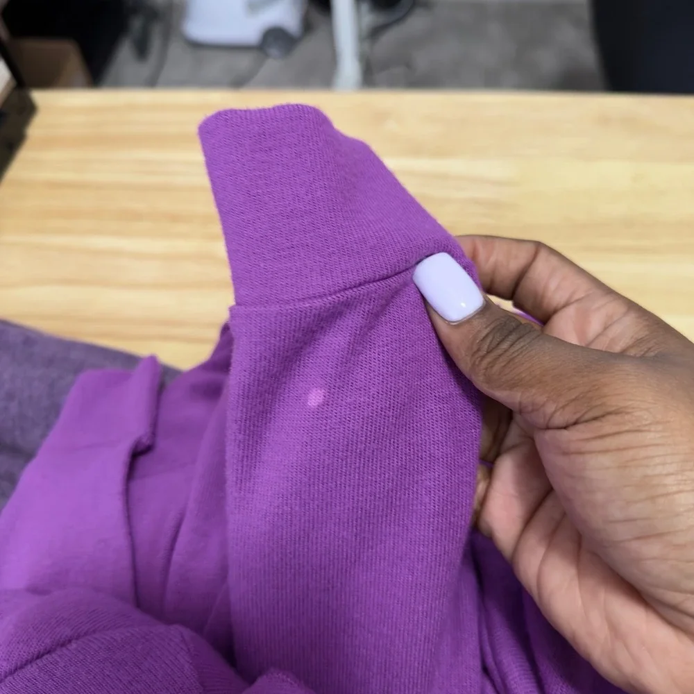 Beyond Yoga Women Long Weekend Lounge Pullover Sweater Small‎ Purple Plum Casual - Picture 10 of 11